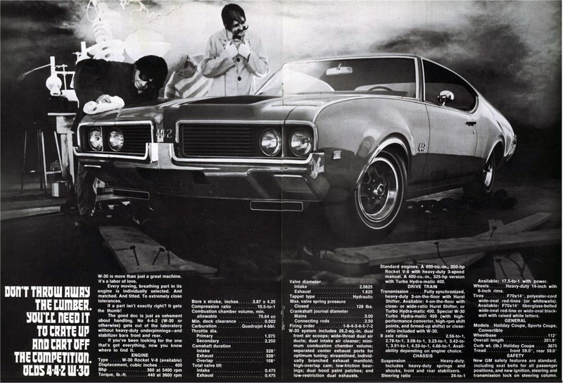 1969 Oldsmobile Performance Brochure Page 1